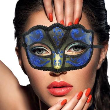 Imagem de Máscara Festa Baile Gala Sofisticação Feminino Cores M365 - Fantasy Sh