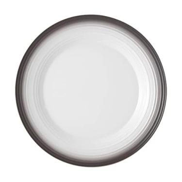 Imagem de Mikasa Prato redondo branco Swirl Ombre, 35 cm, Mocha Banded