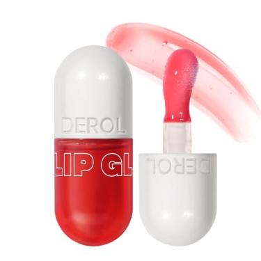 Imagem de Honeyouth Lip Plumper Framboesa (0,19 Fl. Oz.) Óleo labial natural brilho labial 2 em 1 sérum para lábios bonitos e cheios, hidratante e reduz linhas finas, morango