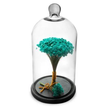 Imagem de Arranjo de Flores Secas Sempre Viva na Cupula V1 Bs - Pense Flores