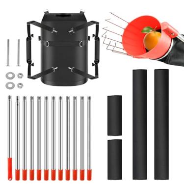 Imagem de Cesta de colheita de frutas, cesta de colheita torcida, cesta de colheita de frutas de até 3 m, sistema integrado de colheita e colheita, perfeito para maçãs, mangas, laranjas e peras