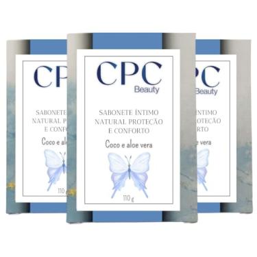 Imagem de Sabonetes Artesanais Naturais CPC Beauty (3 unidades, Ínfimo de coco e aloe vera calmante)