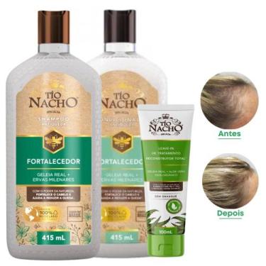 Imagem de Kit Shampoo FORTALECEDOR Antiqueda + Condicionador + Leave In Tio Nach