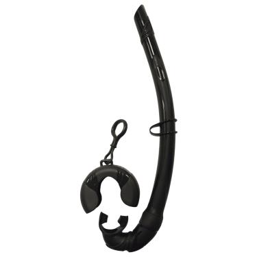 Imagem de Scuba Choice Snorkel de silicone dobrável com recipiente de armazenamento, preto