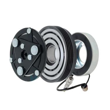 Imagem de Tenlioshun Kit de embreagem de compressor de ar 4PK 12V 9520063JA0 9520063JA1 9521063JA0 compatível com Suzuki Swift 3 1.3 1.5 1.6 SX4 1.5 1.6 V08 Compressor A/C
