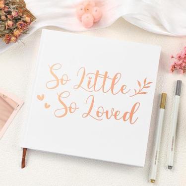 Imagem de Livro de visitas Humyoun So Little So Loved com 2 marcadores 22x22cm