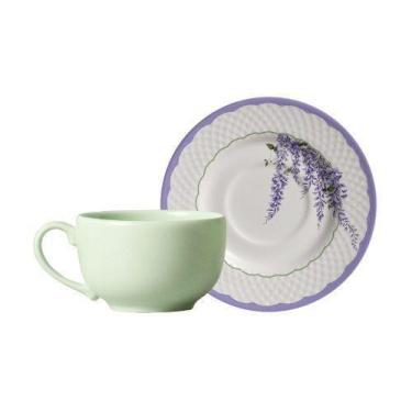 Imagem de Conjunto Com 6 Xícaras De Chá Com Pires Lolly 250Ml - Alleanza Cerâmic