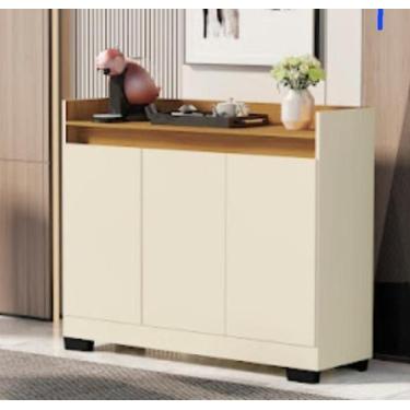 Imagem de Aparador Buffet Balcão Real 3 Portas escritório cozinha sala cantinho 