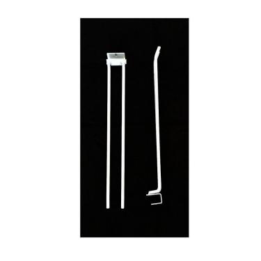 Imagem de Gancheira Dupla Vassoureiro Lx 40 Gondola Amapa Branco Kit10