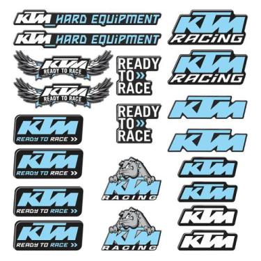 Imagem de Adesivo Protetor Tank Pad Resinado para Motocicletas KTM - Cromo Sign