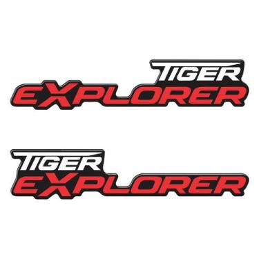 Imagem de Adesivo Protetor Lateral Resinado para Tiger Explorer - Cromo Sign