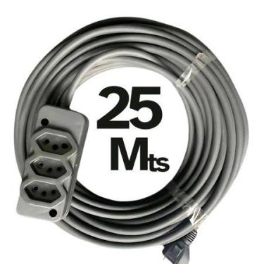 Imagem de Extensão Elétrica Cabo PP 2x2,5mm 20A Resistente - Vários Tamanhos (5 