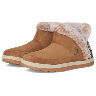 Imagem de Skechers Bobs Bobs Bota feminina confortável no tornozelo, Castanho, 36