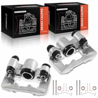 Imagem de A-Premium Conjunto de pinça de freio a disco sem suporte compatível com modelos selecionados Toyota e Pontiac - Corolla 2003-2006, Matrix 2003-2007, Celica 2000-2005, Vibe 2003-2006 - Lado traseiro
