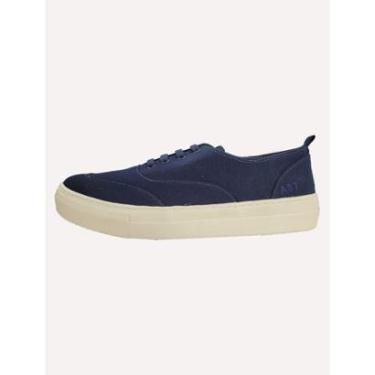 Imagem de Tênis Aeropostale Masculino Casual Lona Baixo A87 Bordado Azul Marinho-Masculino