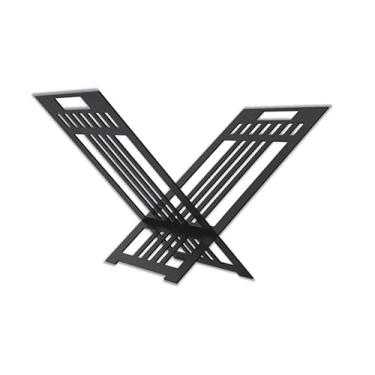 Imagem de Suporte de Lenha Desmontável Giardino GD-12 – Aço Carbono com Pintura Eletrostática – Portátil, Compacto e Resistente – Ideal para Lareiras, Fornos e Churrasqueiras