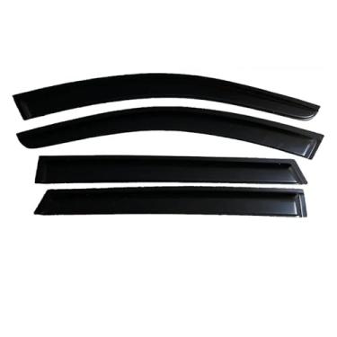 Imagem de GRJQRKHZ Defletor de janela lateral de carro para MERC&edes B & ENZ C-Class W204 Wagon 2008-2014 Viseira de porta Weathershied proteção contra vento sol chuva protetores de janela lateral defletores