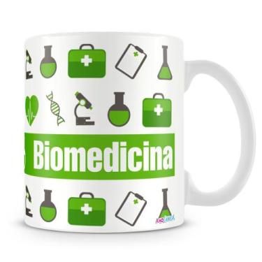 Imagem de Caneca Personalizada Profissão Biomedicina - Porcelana Alta Qualidade 
