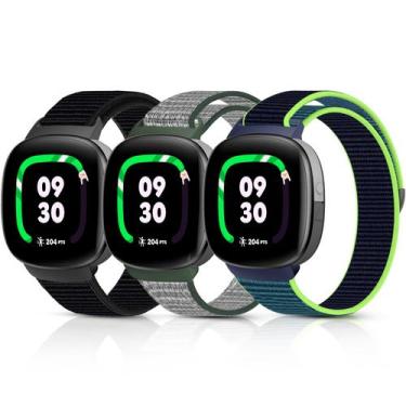 Imagem de Pulseiras de relógio NewJourney Nylon para crianças Fitbit Ace LTE