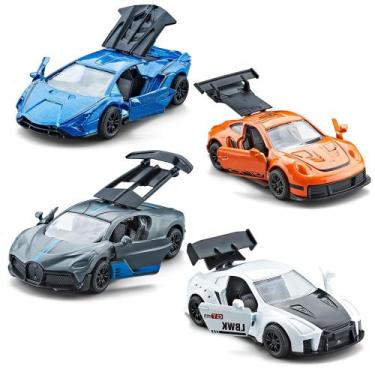 Imagem de Conjunto de veículos de brinquedo KIDAMI Racing Cars Metal fundido par
