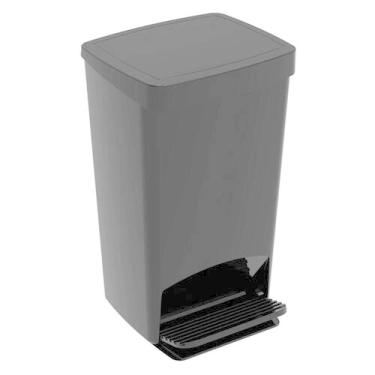 Imagem de Lixeira Gambrage Crippa Com Pedal 25 Litros Preta Lixo para Cozinha Ba