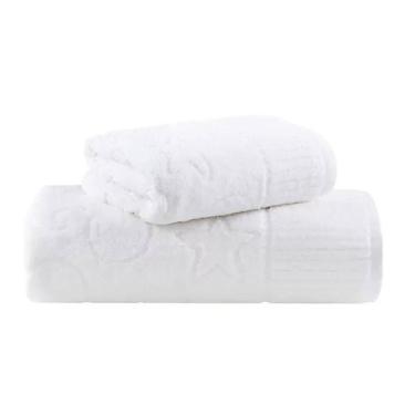 Imagem de Jogo Toalhas Em Algodão 2 Peças Zodíaco - Buddemeyer Branco