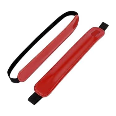 Imagem de BaotyJie 2x Bolsas de armazenamento para suportes de caneta Fácil de prender ao Fácil de usar Proteção contra arranhões portátil protetoras leves, Vermelho