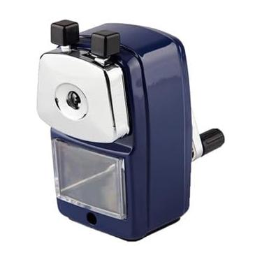 Imagem de Apontador de Mesa Manual para Lapis com Manivela e Deposito Coletor(AZUL,UN1)