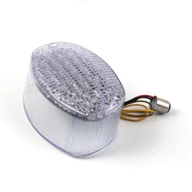 Imagem de Lanterna traseira de LED transparente Arashi para Yamaha YZF600R 1998-2007, Vstar 650 1100 1999-2007 personalizado, luz traseira de freio de seta, acessórios de motocicleta integrados