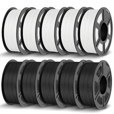 Imagem de Filamento para impressora 3D JAYO PLA 1,75 mm, 11 kg, pacote com 10