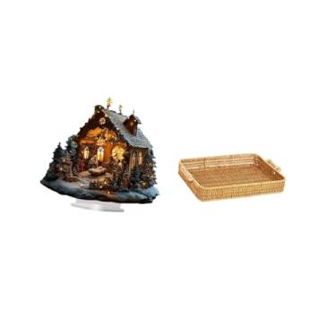 Imagem de Vaveren Ornamento de Acrílico Trançado, Cesta Decorativa, Mesa Independente, Decoração, Fruteira, Prato de Pão para Festa, Casa, Estante, Festival, Quarto