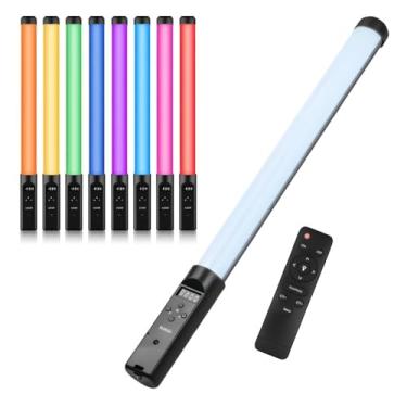 Imagem de Bastão de Luz LED RGB Profissional com 8 Cores, Controle Remoto sem Fio, Iluminação para Fotografia, Vídeo e Streaming
