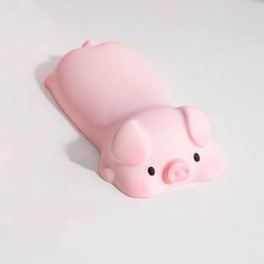 Imagem de Bonito suporte de descanso de pulso para mouse teclado computador cotoveleira descanso de braço para mesa kawaii material de escritório PU mouse pad