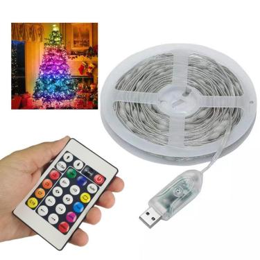 Imagem de Fita Led Smart Aplicativo App Celular 20 Metros Cores Rgb Ajustavel Fio De Fada Pisca Pisca