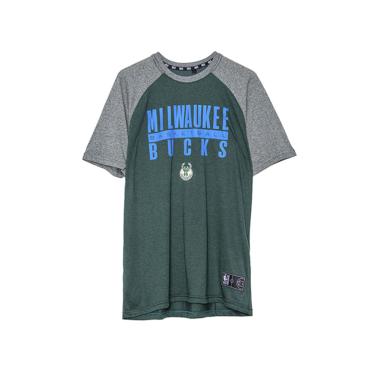 Imagem de Camiseta Básica Masculina Estampada Milwaukee Bucks Verde N559A - NBA Camiseta Básica Masculina Estampada Milwaukee Bucks Verde Tam G - NBA