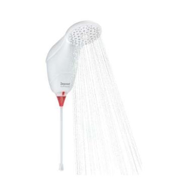 Imagem de Chuveiro Ducha Eletrônica Sublime Branca 5500W Zagonel Alta Vazão Temperatura Progressiva 110V