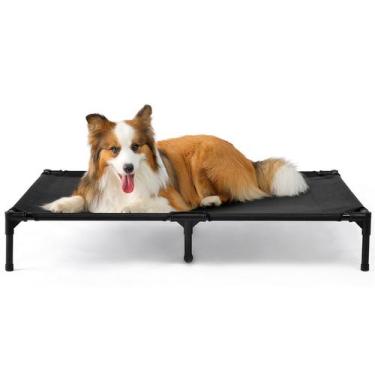Imagem de Berço elevado para cães EHEYCIGA 112 cm para cães grandes, preta