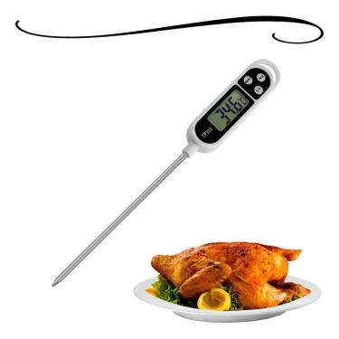 Imagem de 3X Termômetro Culinário Digital Chocolates Carnes Bolos Liqu