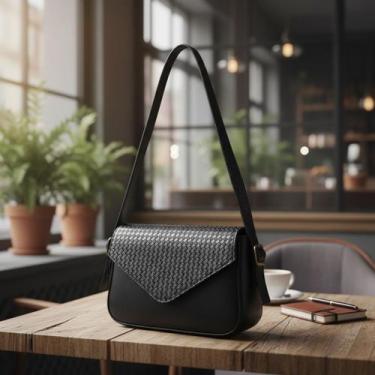 Imagem de Bolsa Flap Envelope Texturizada Ombro E Transversal - Urbano Bags, Pre