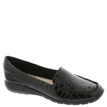 Imagem de Easy Spirit Mocassim feminino Abide 8, Patente Black Croco, 9.5 Wide