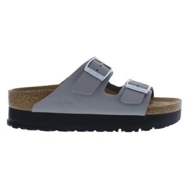 Imagem de Birkenstock Sandália feminina Papillio Arizona plataforma vegana, Moeda de pedra, 10-10.5 Narrow