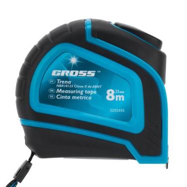 Imagem de Trena curta 8 m, 25mm, leitura em mm e pol., e, fita metal, parada aut