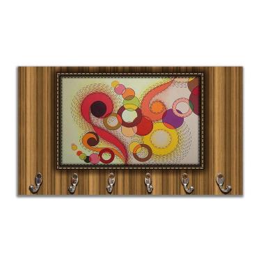 Imagem de Cabideiro De Parede Porta Colar Chaves Cintos Toalhas Vibração