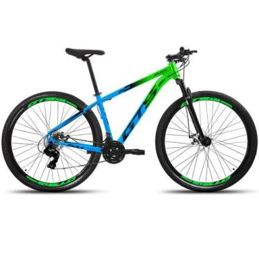 Imagem de Bicicleta Aro 29 GTS Full 24 Marchas Freios a Disco - GTS Feel, Verde,