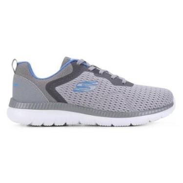 Imagem de Tênis Skechers Bountiful Quick Path - cinza/azul-Unissex