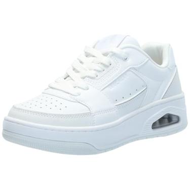 Imagem de Skechers Tênis feminino Uno Court - Courted Style, Branco/branco, 37 BR