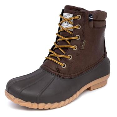 Imagem de Nautica Mens Duck Boots - Waterproof Shell Insulated Snow Boot - Channing-Tan Pebbled-8