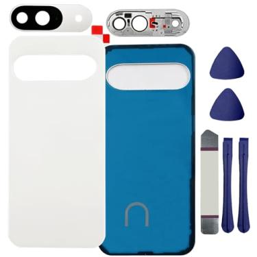 Imagem de Substituição de vidro traseiro para Pixel 9 para Google Pixel 9 Capa traseira de vidro com fita pré-instalada e lente de câmera + ferramentas (porcelana)
