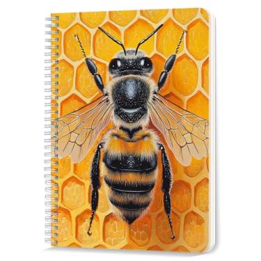 Imagem de Caderno espiral, 100 páginas, 14,5 x 21 cm pautado para faculdade pautado, caderno espiral duplo para estudo e anotações - Bee