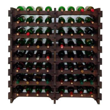 Imagem de Adega Madeira 64 Garrafas Imbuia Cevey Adegas e Artesanatos